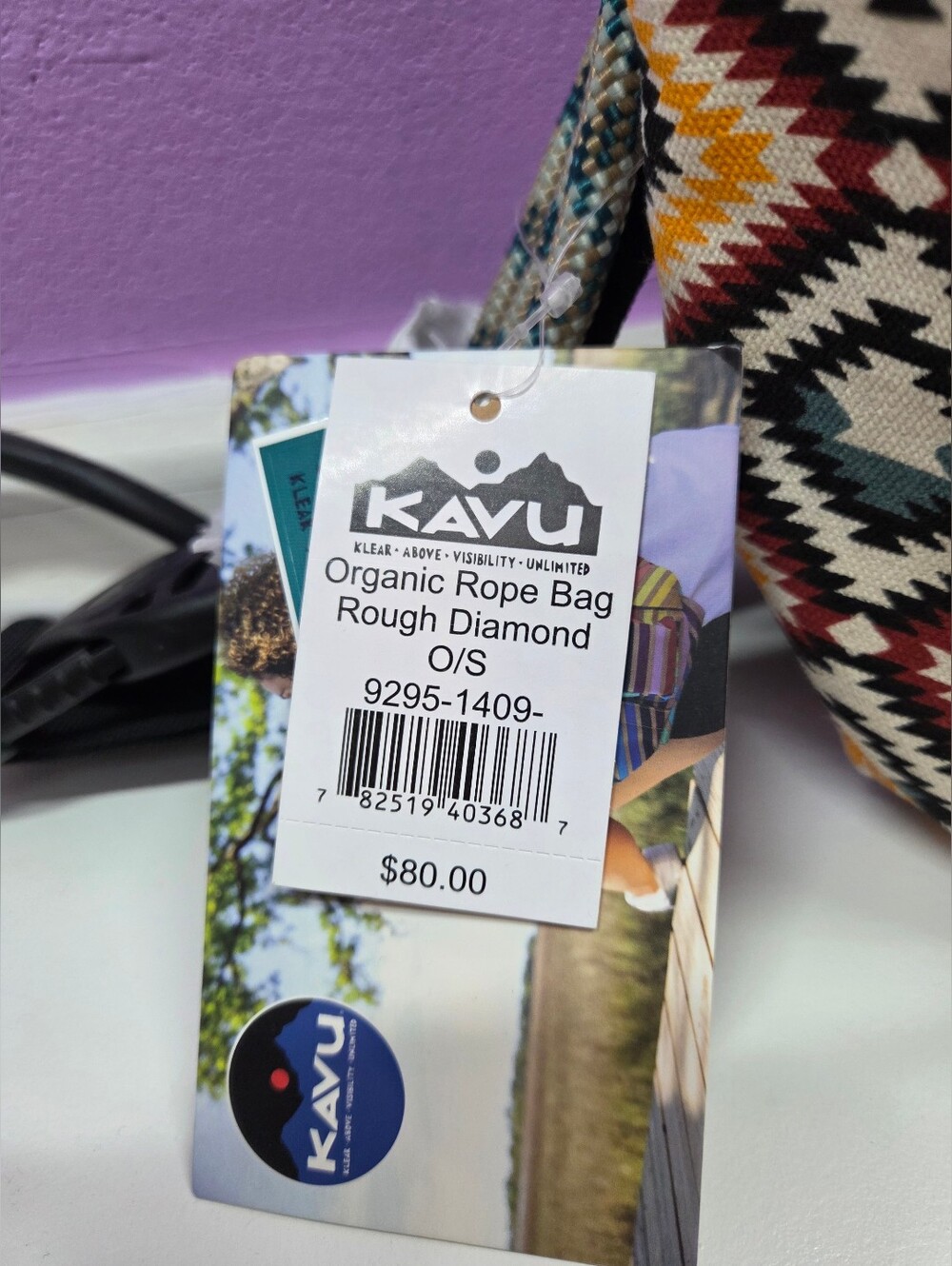 KAVU Geometric Pattern Sling Bag - Multicolor - Picture 2 of 5